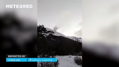 Snownado in Ushuaia: impressive snow tornado in Argentina