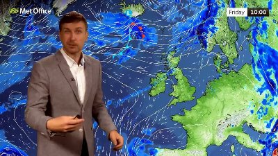 Met Office Friday Afternoon Weather Forecast 24/07/2026