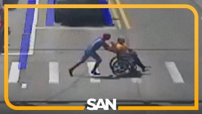 Spider-Man? Nope. Just a good Samaritan