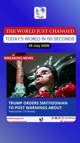 Trump orders Smithsonian to post warnings about 'inaccurate' US history