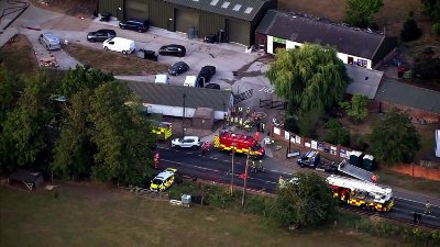Major fire at industrial estate in Essex