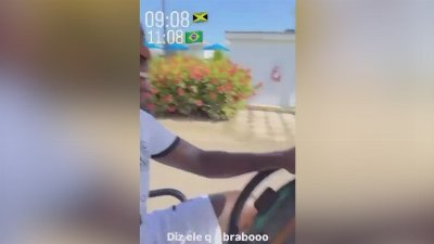 El 'accidente' de Vini con Virginia de copiloto en Jamaica