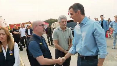 Pedro Sánchez Visita el Puesto de Mando Avanzado y los incendios en Madrid