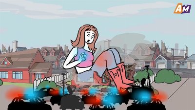 My boyfriend turned me into a giant #shortanimation