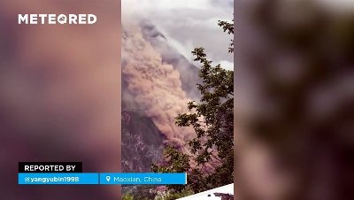 Shocking landslide in Maoxian, China