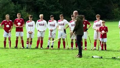 Princess of Wales shows off shinty skills