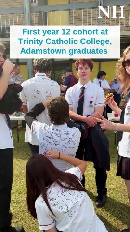 Trinity Catholic College year 12 graduates