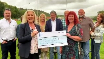 Community raise £2,500 for Aberystwyth hospital charity
