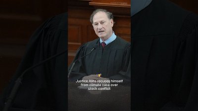 Justice Alito recuses himself from climate case over stock conflict